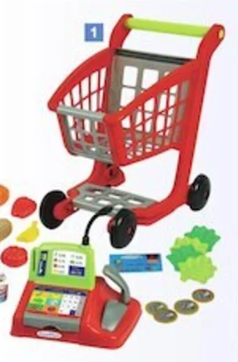 E.Leclerc 1. CHARIOT + CAISSE ENREGISTREUSE 2.DINETTE 100 PIÈCES offre