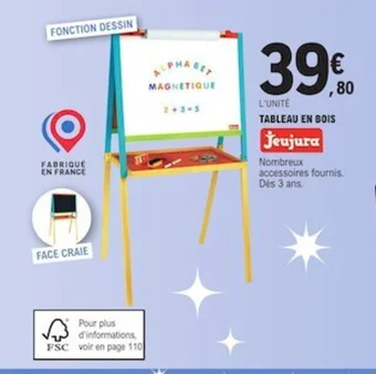 E.Leclerc TABLEAU EN BOIS offre