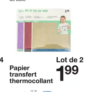 Zeeman Papier tranferts thermocollant offre
