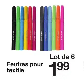 Zeeman Feutres pour textile offre