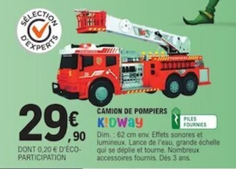 E.Leclerc CAMION DE POMPIERS offre