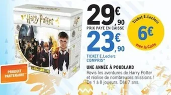 E.Leclerc UNE ANNÉE À POUDLARD offre