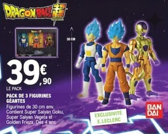 E.Leclerc PACK DE 3 FIGURINES GEANTES offre