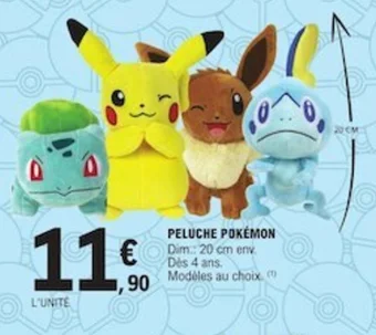 E.Leclerc PELUCHE POKÉMON offre