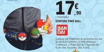 E.Leclerc CEINTURE POKÉ BALL offre