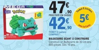 E.Leclerc BULBIZARRE GÉANT À CONSTRUIRE offre