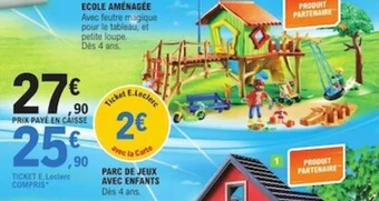 E.Leclerc PARC DE JEUX AVEC ENFANTS offre