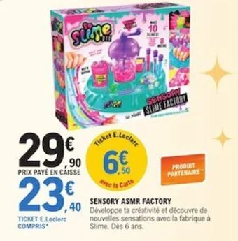 E.Leclerc SENSORY ASMR FACTORY offre