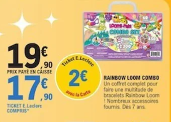 E.Leclerc RAINBOW LOOM COMBO offre