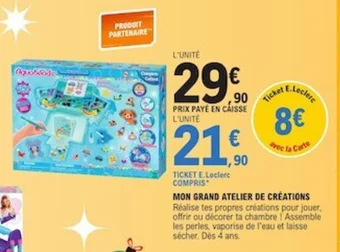 E.Leclerc MON GRAND ATELIER DE CRÉATIONS offre