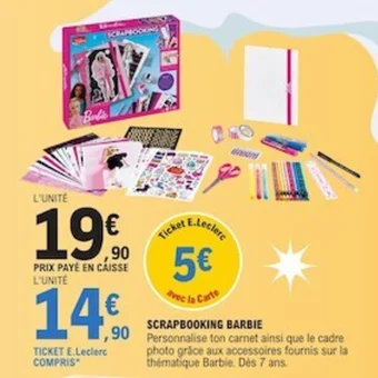 E.Leclerc SCRAPBOOKING BARBIE offre