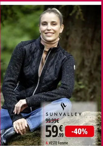 Intersport Sun valley veste zrecin femme offre