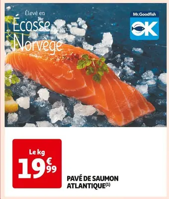 Auchan Supermarché Pavé de saumon atlantique offre