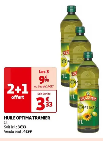 Tramier huile optima