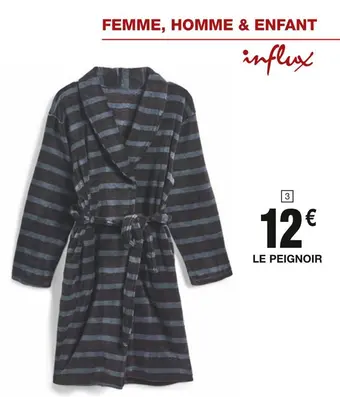 Cora x Carrefour Influx peignoir homme offre