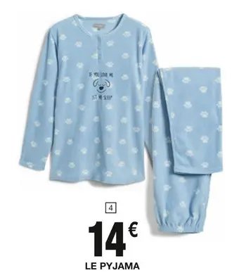 Promo Pyjama femme chez Cora