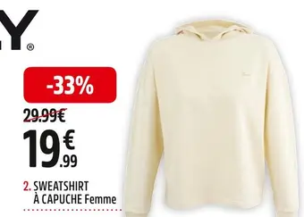 Intersport Only sweatshirt à capuche onldream femme offre