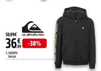 Quiksilver sherpa towner garçon