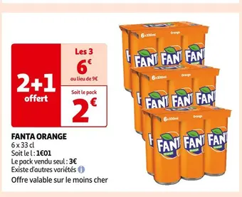 Auchan Supermarché Fanta fanta orange offre