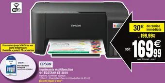 Cora x Carrefour Epson imprimante multifonction réf. ecotank et-2810 offre