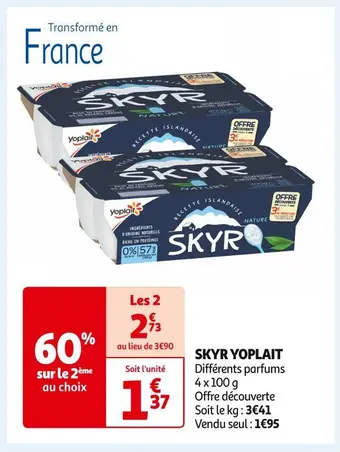 Auchan Supermarché Yoplait skyr offre