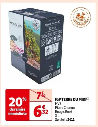 Auchan Supermarché Pierre chanau igp terre du midi offre