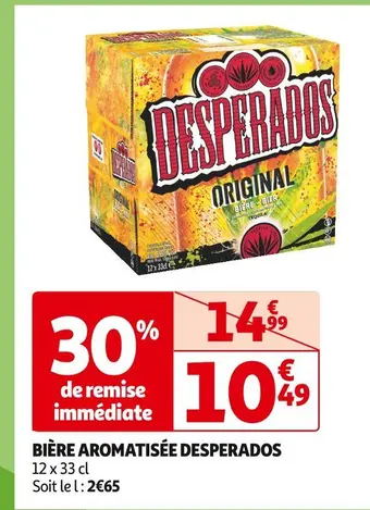 Auchan Supermarché Desperados bière aromatisée offre
