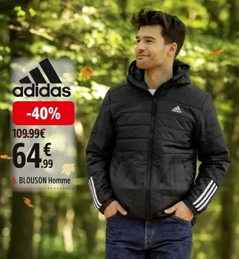 Promo Adidas blouson itavic homme chez Intersport