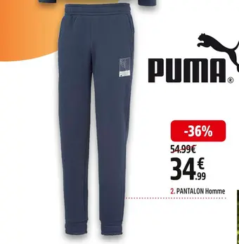 Intersport Puma pantalon small logo homme offre