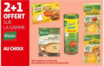 Knorr 2+1 offert sur la gamme knorr au choix