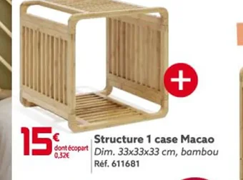 Gifi Structure 1 case Macao offre