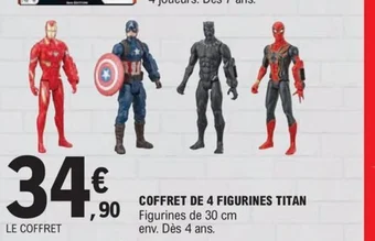 E.Leclerc COFFRET DE 4 FIGURINES TITAN offre