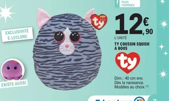 E.Leclerc TY COUSSIN SQUISH A BOOS offre