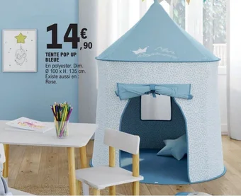 E.Leclerc TENTE POP UP BLEUE offre