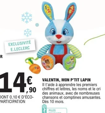E.Leclerc VALENTIN, MON P'TIT LAPIN offre
