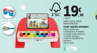 E.Leclerc PIANO TOUCHES MAGIQUES offre