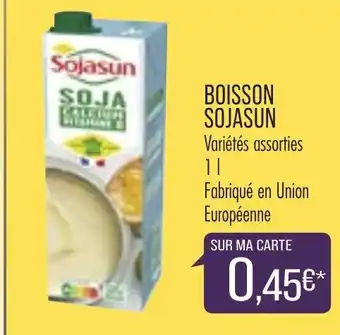 Match Boisson sojasun offre