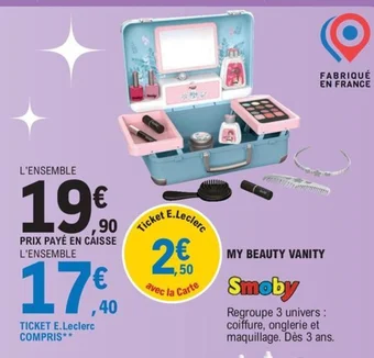 E.Leclerc MY BEAUTY VANITY offre