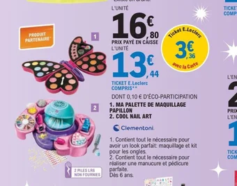 1. MA PALETTE DE MAQUILLAGE PAPILLON 2. COOL NAIL ART