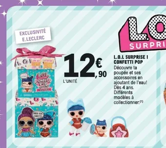 E.Leclerc L.O.L SURPRISE I CONFETTI POP offre