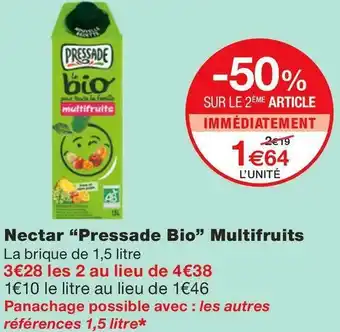 Monoprix Nectar Multifruits offre