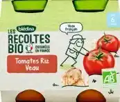 Monoprix Petits pots tomate riz veau offre