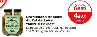 Monoprix Cornichons français du Val de Loire offre