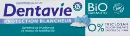 Monoprix Dentifrice “Dentavie” Protection blancheur bio offre