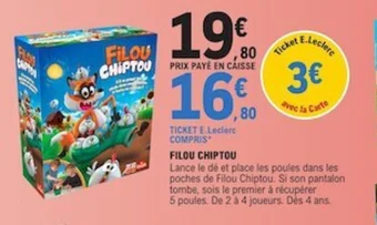 E.Leclerc FILOU CHIPTOU offre