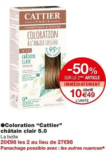 Monoprix Coloration châtain clair 5.0 offre