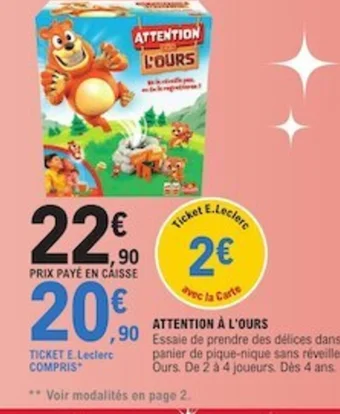 ATTENTION À L'OURS