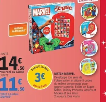 E.Leclerc MATCH MARVEL offre