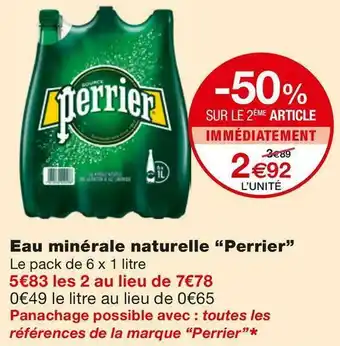 Monoprix Eau minérale naturelle offre
