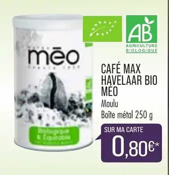 Match Café Max Havelaar Bio Méo offre